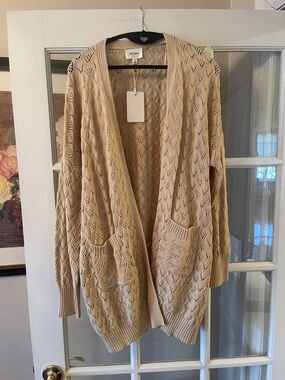 NWT HEYSON cotton cardigan/duster in 1X